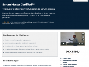 Scrum Master Certified online kursus hos Mentorix