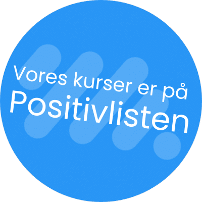 Vores kurser er på positivlisten -mentorix. Uddannelse for ledige - 6 ugers kursus